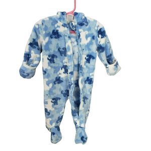 Little Beginnings‎ Blue Dog fleece snow outfit 3-6 mth